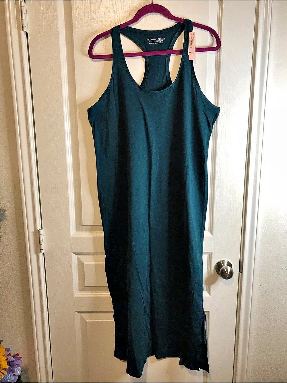 Victoria's Secret VSX Essential Racerback Dress Maxi Dress Green M/L